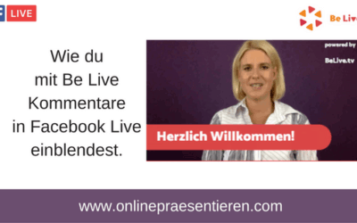 Wie du Kommentare & Fragen auf Facebook Live direkt ins Bild einblendest