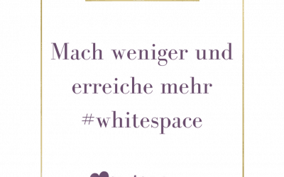 Mach weniger und erreiche mehr!