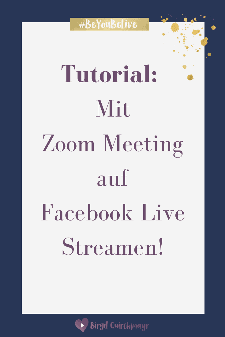 Mit Zoom Meeting auf Facebook Live Streamen! So geht´s!