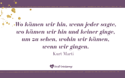 Wo kämen wir hin…