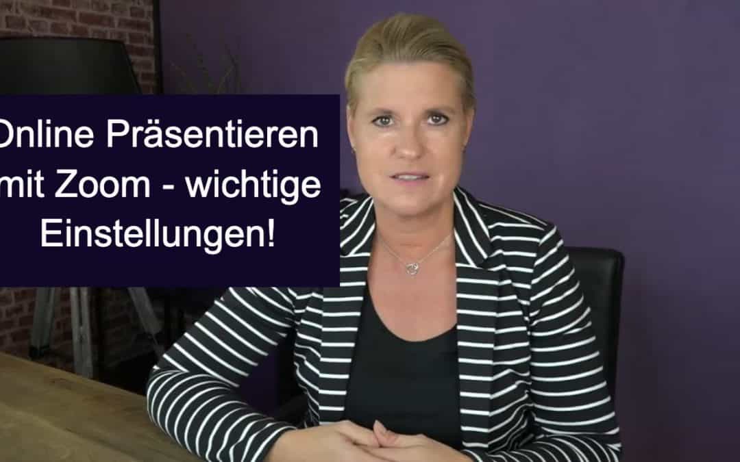 Online präsentieren mit Zoom – wichtige Einstellungen