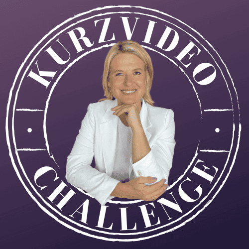 Logo Kurzvideo Challenge weiß und lila
