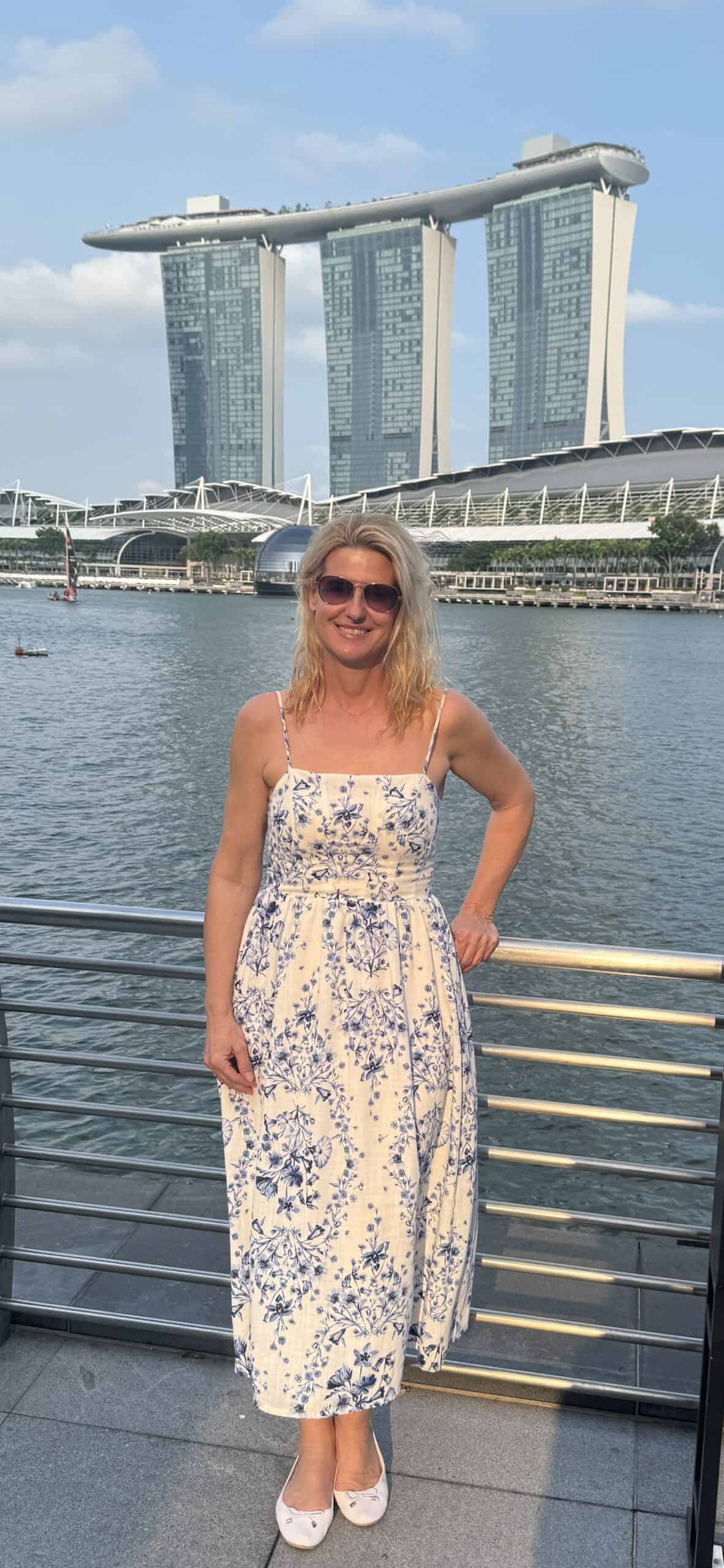 Birgit Quirchmayr auf Reisen in Singapur
