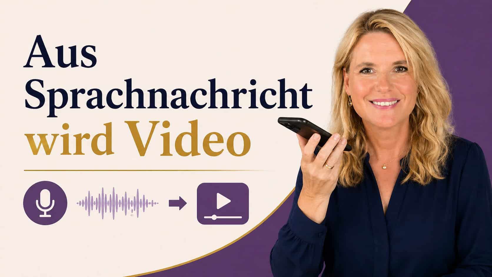 Vorschaubild zum YouTube-Video: Aus einer Sprachnachricht wird ein Video