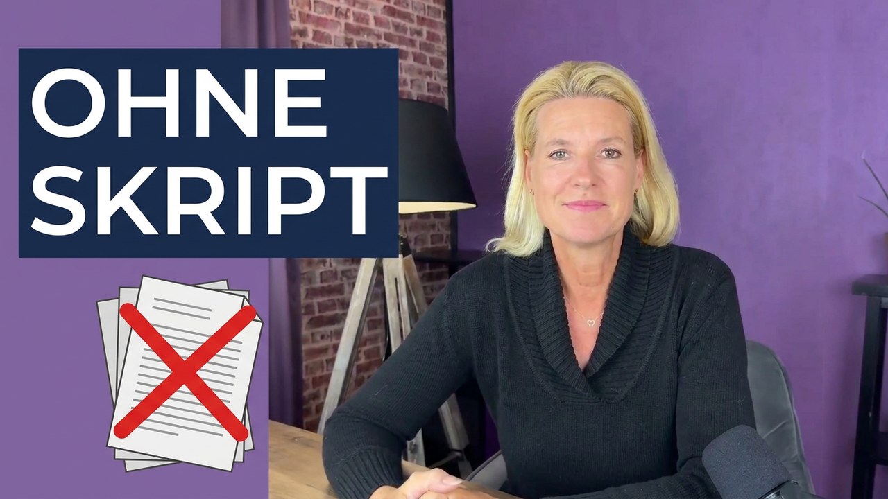 Vorschaubild zum YouTube-Video: Frei vor der Kamera sprechen – meine 3 Schritte
